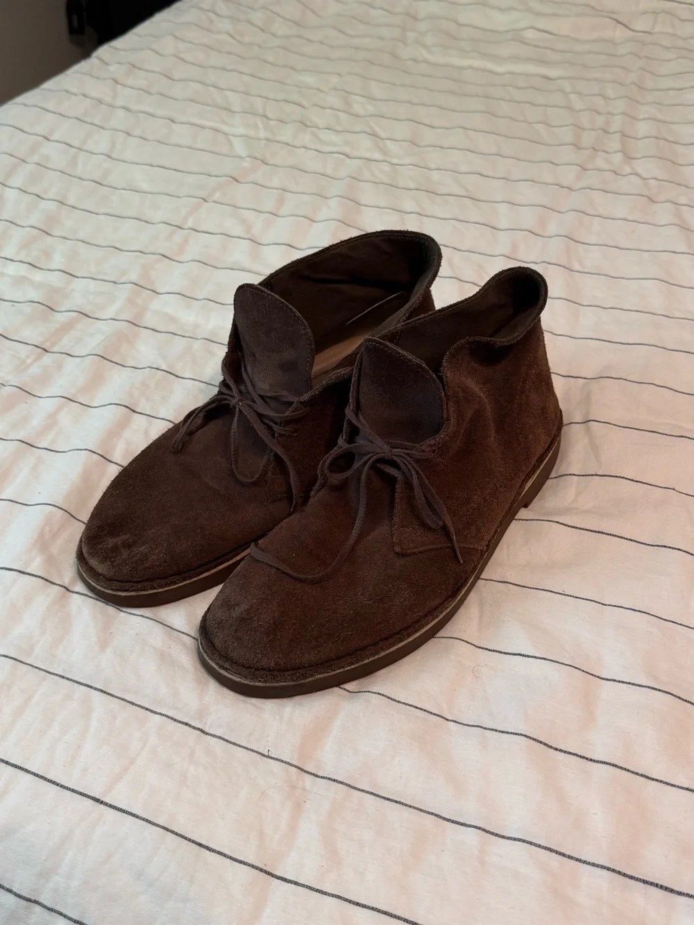 Clarks Dark Brown Suede Chukka Boots